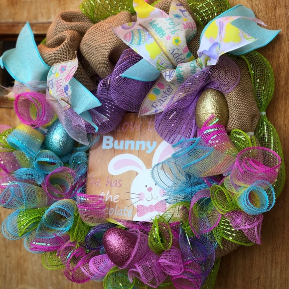 Spring Easter Wreath - Picture 2 of 6